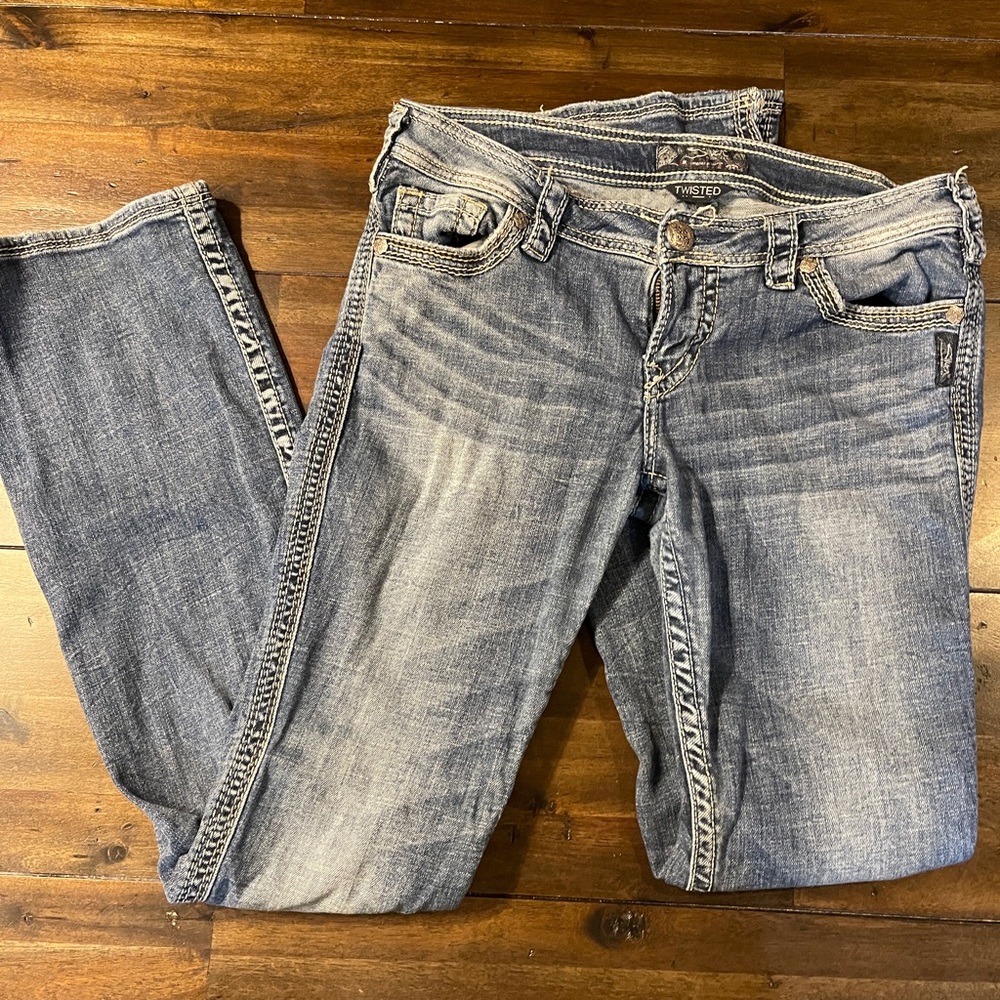 Silver Jeans Women’s low rise twisted 31/33